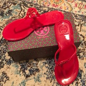 Tory Burch Mini Miller jelly sandal. Used in box.